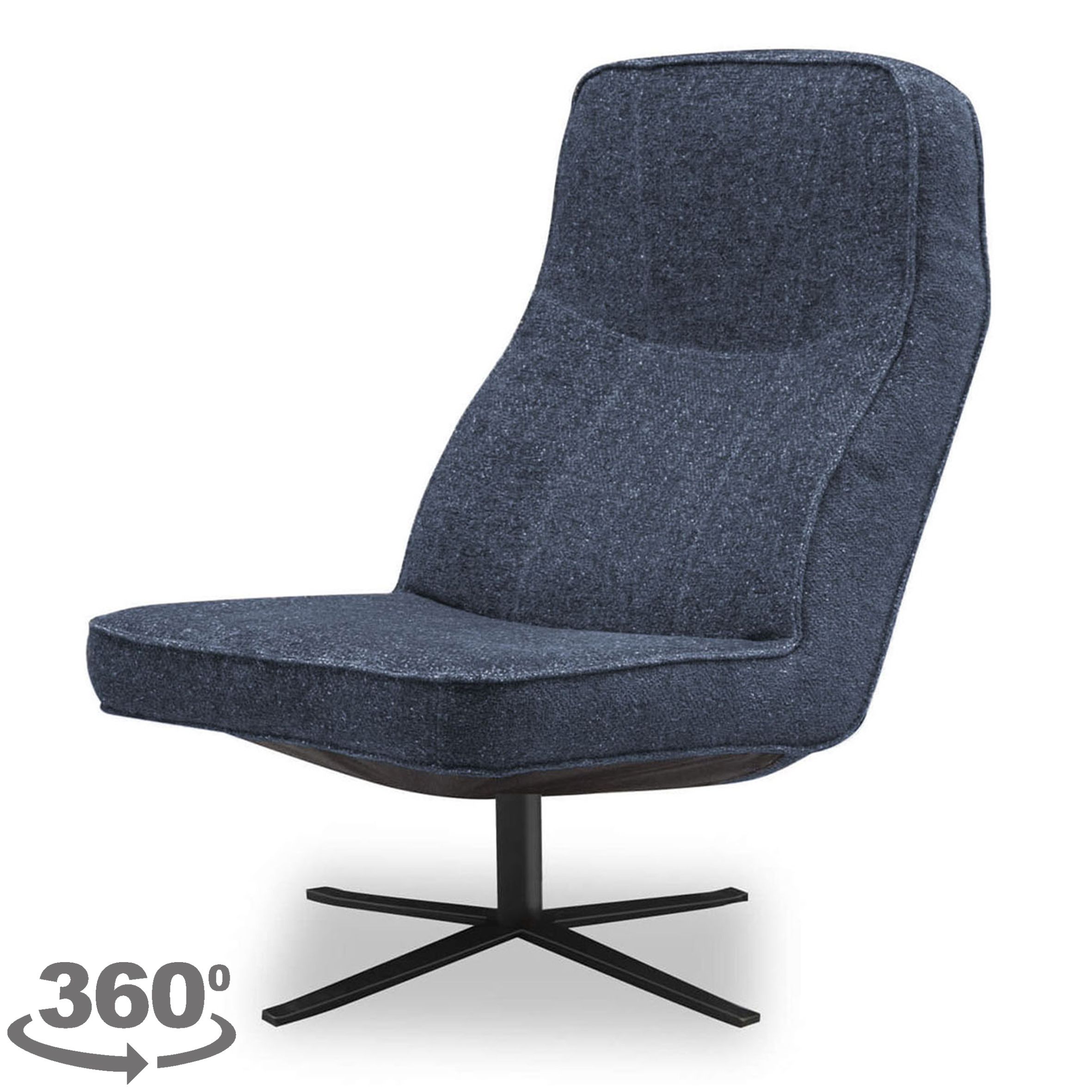 Draaistoel Parker B70 x D85 x H102 cm