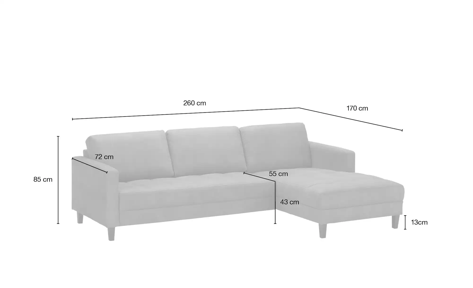 smart Ecksofa Geradine