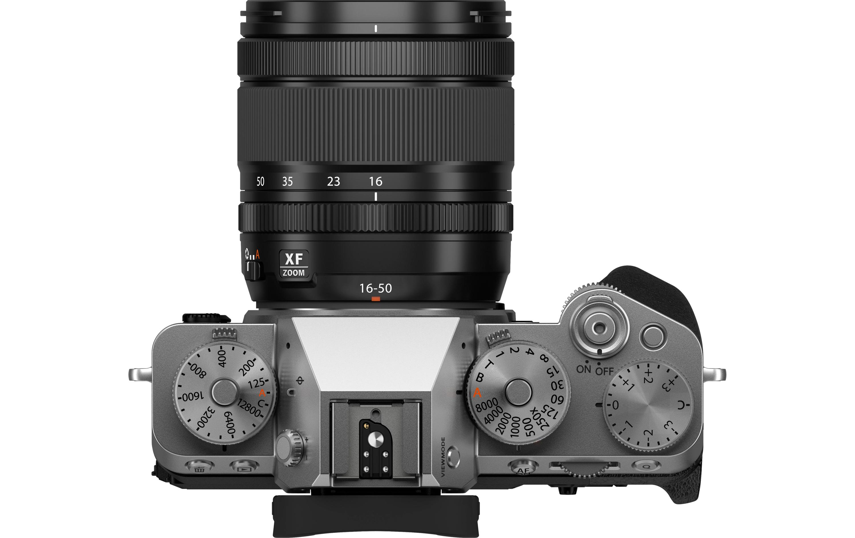 Fotokamera X-T5 Kit XF 16-50mm Silber<br>Spiegellose Systemkamera mit 40.2 Megapixel-Sensor und integriertem Fünf-Achsen-Bildstabilisator inkl. Objektiv