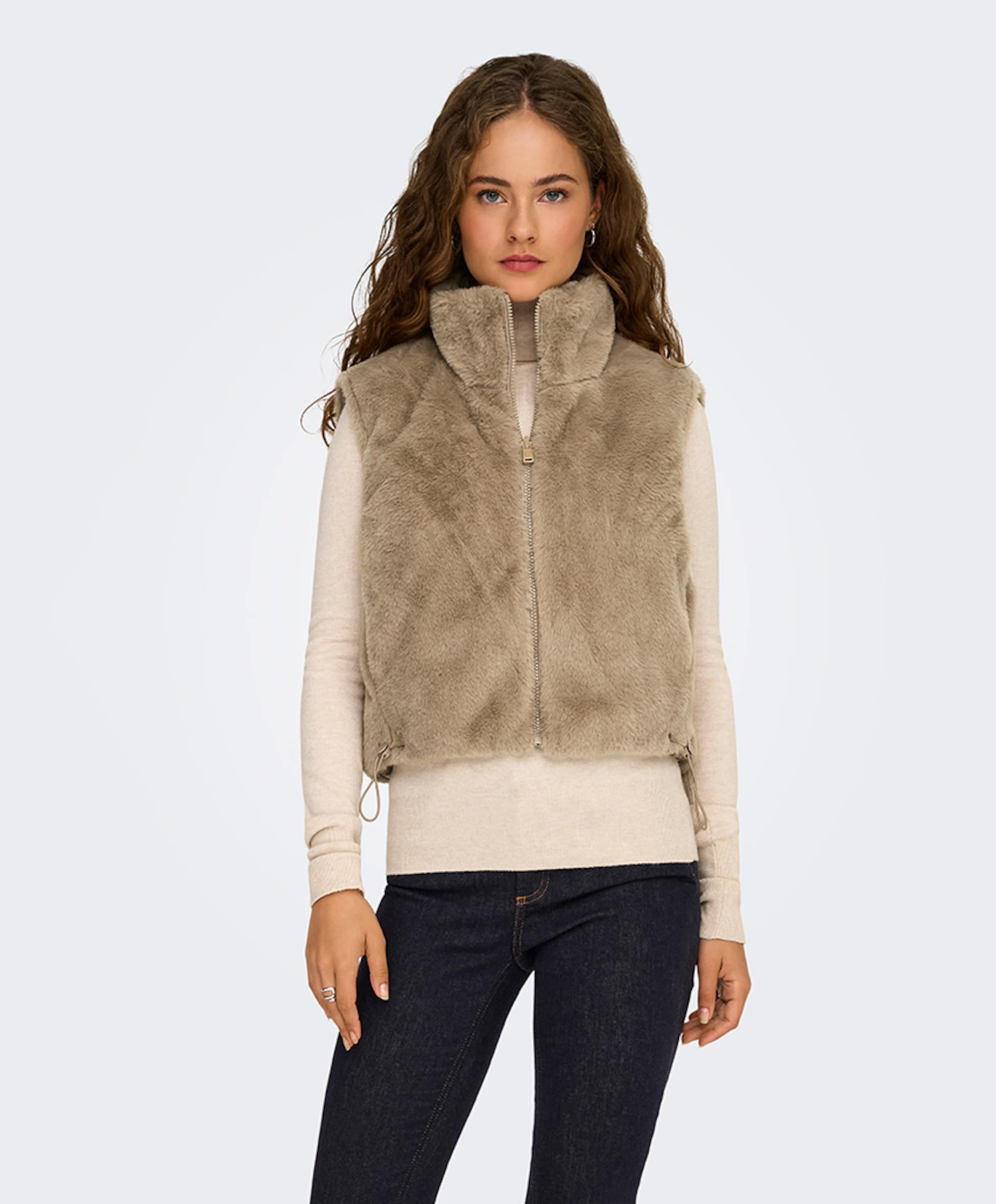 Only Dames gilet beige
