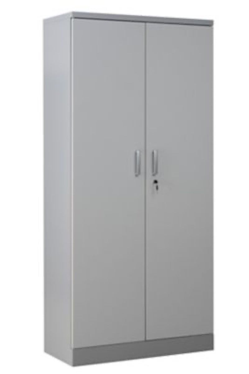 PROREGAL Beetle archiefkast met 4 legplanken, afmetingen (H x B x D): 195 x 92 x 42 cm, zilver & grijs