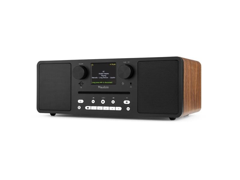 Audizio Internet Radio Naples Braun Digitales Musiksystem mit CD, Bluetooth, DAB - und Internetradio