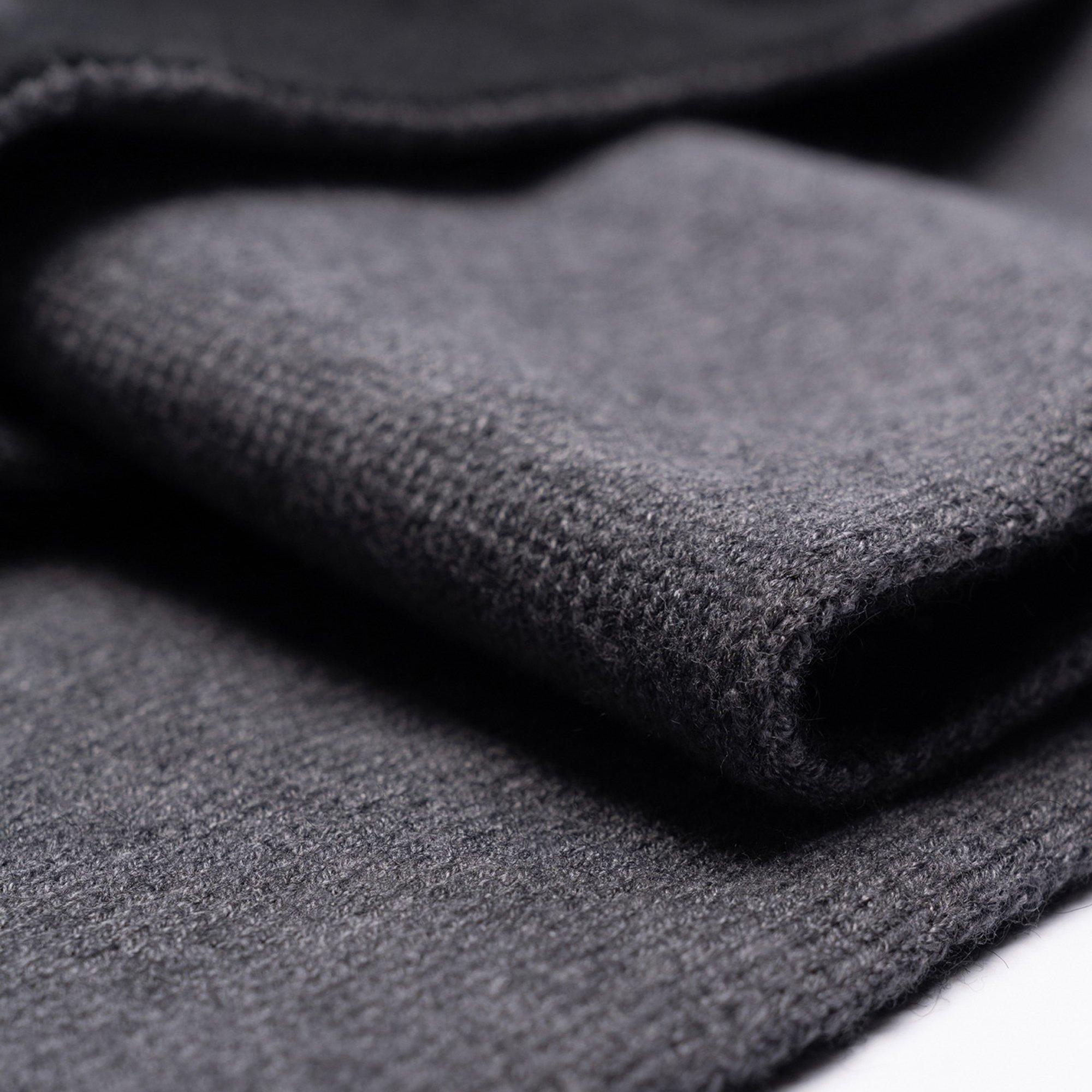 SikSilk Black Knitted Scarf Mens