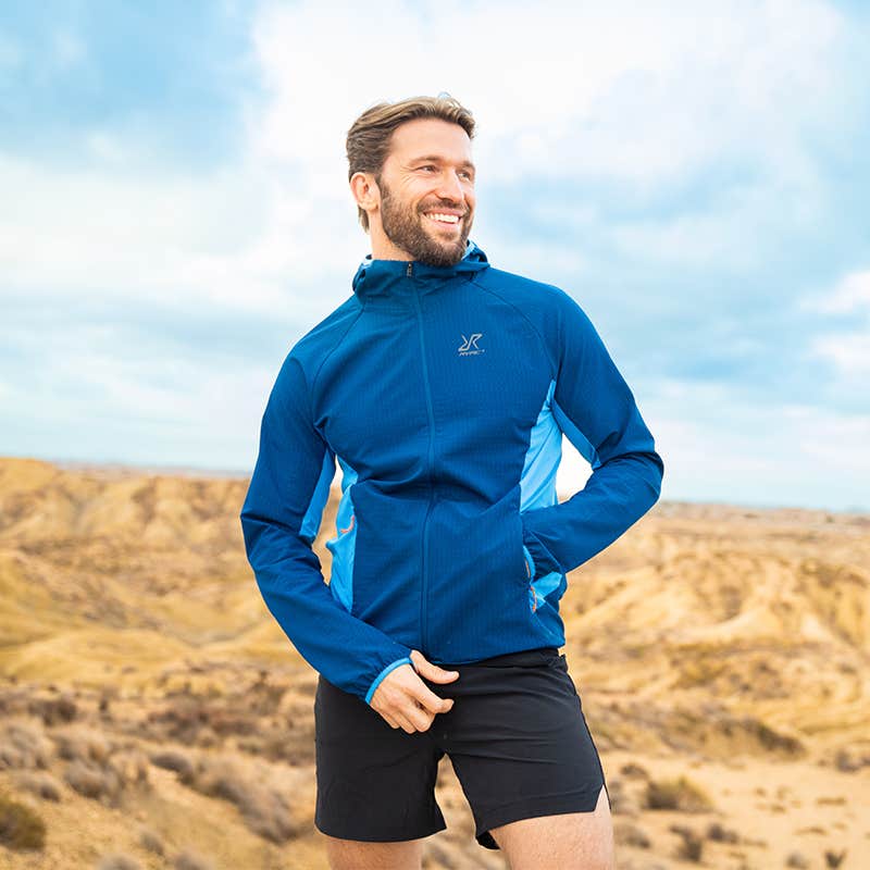 Distance Pro Wind Jacket Herre Imperial Blue/Blue Opal