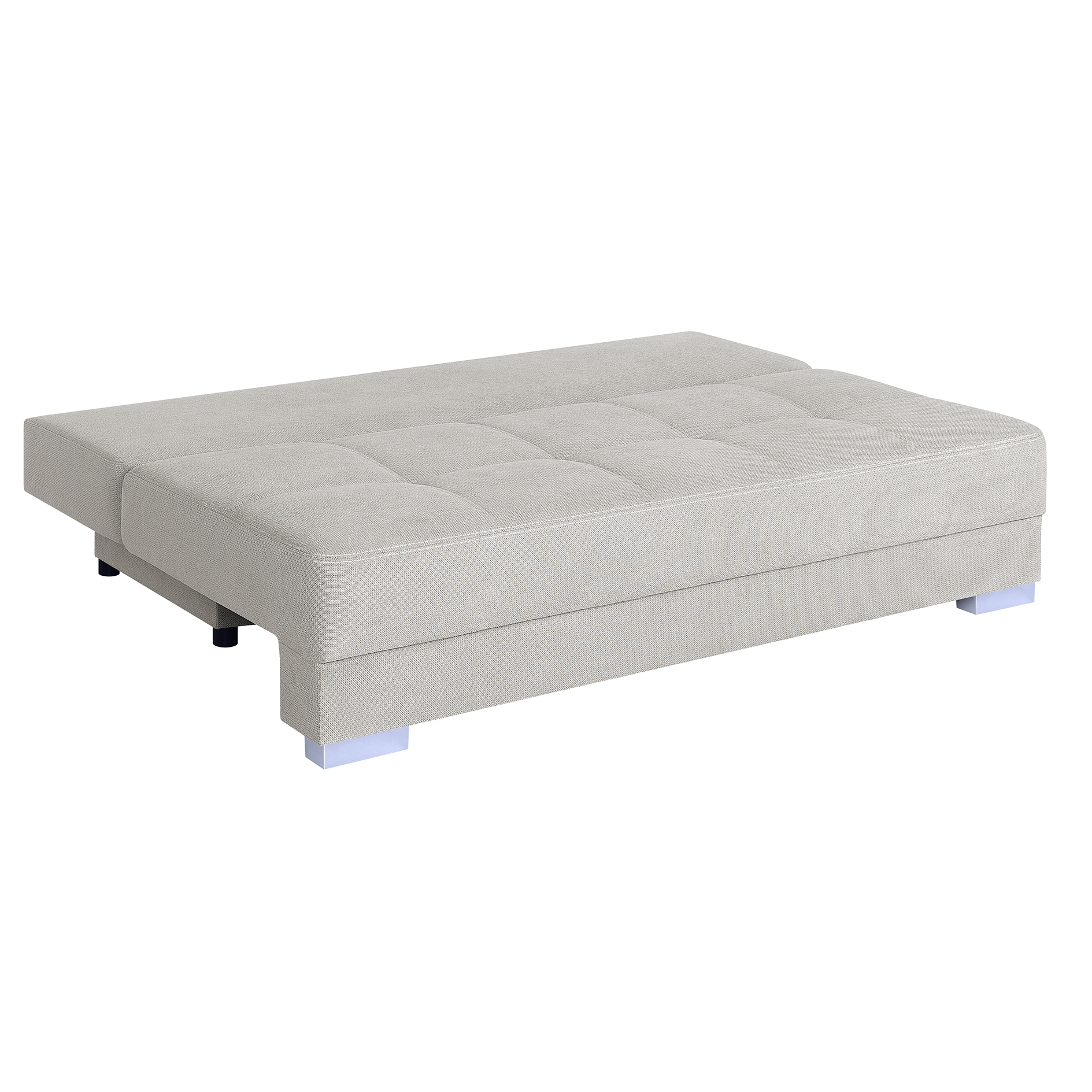 Schlafsofa - ivory - mit Staukasten - Dauerschläfer