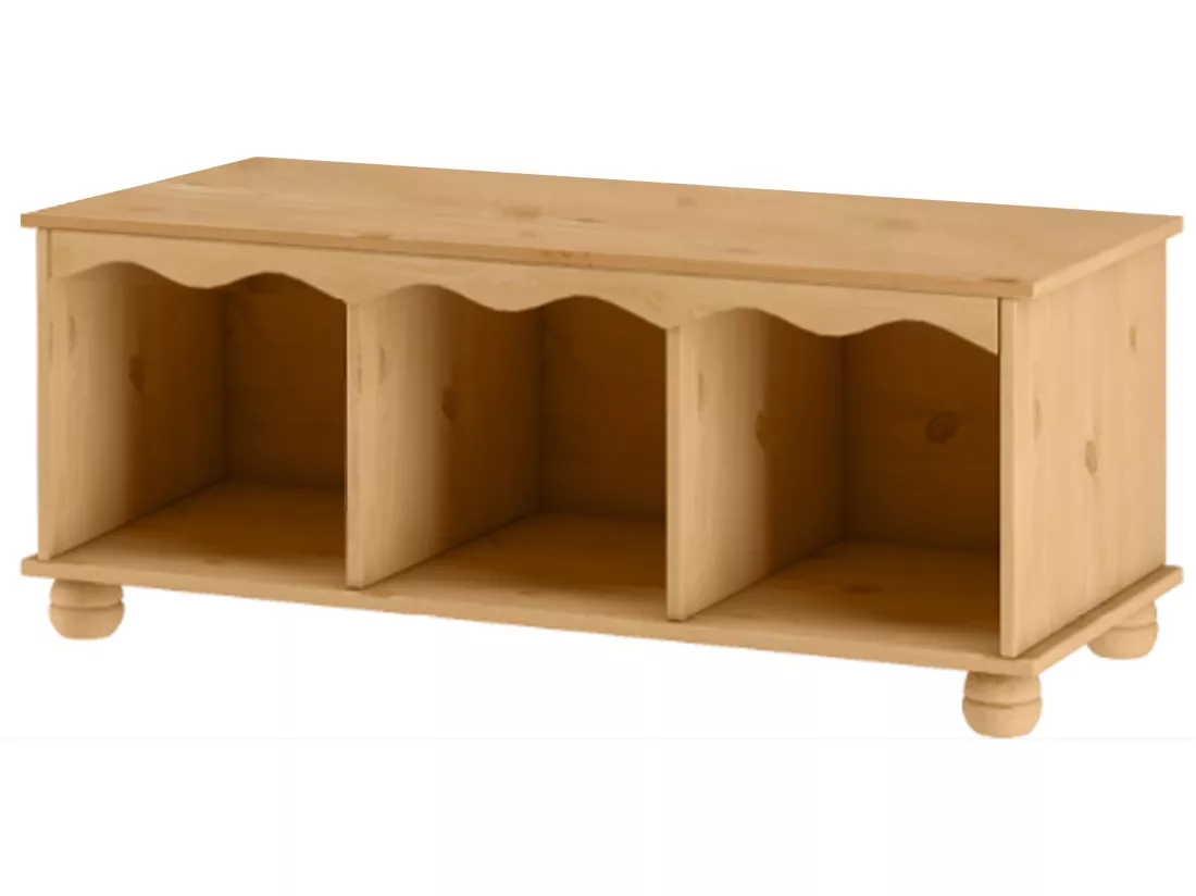 Banc en pin Marron