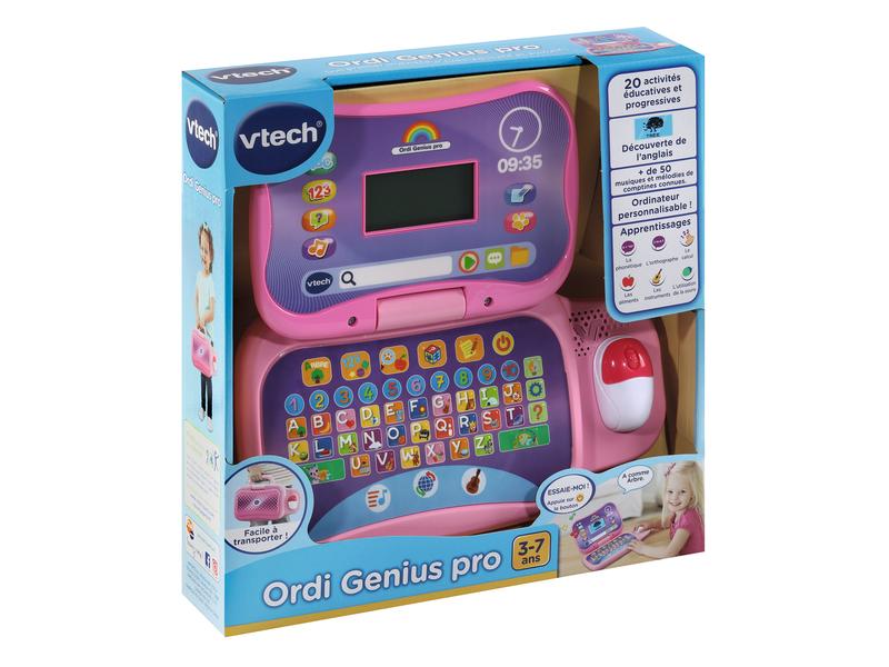 Vtech Ordi Genius pro rose -FR- Rosa Lerncomputer
