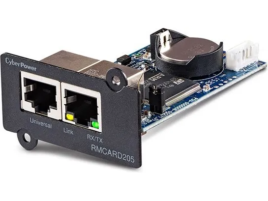 CyberPower RMCARD205 - Adapter for fjernadministration - 100Mb LAN - 100Base-TX - for Smart App Professional Rackmount Series PR3000; Smart App Sinewave PR1000