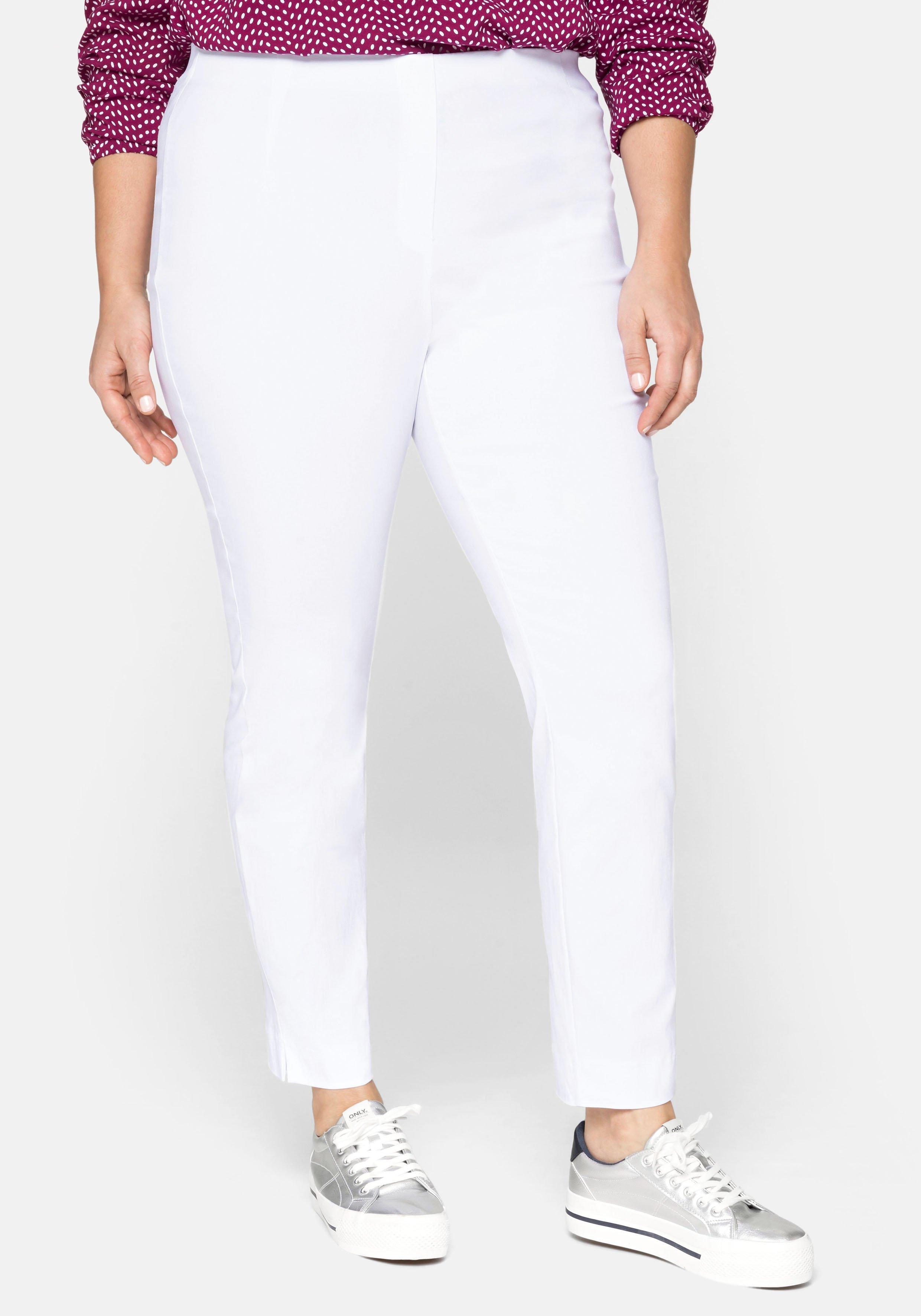 BASIC Schmale Bengalin-Stretch-Hose