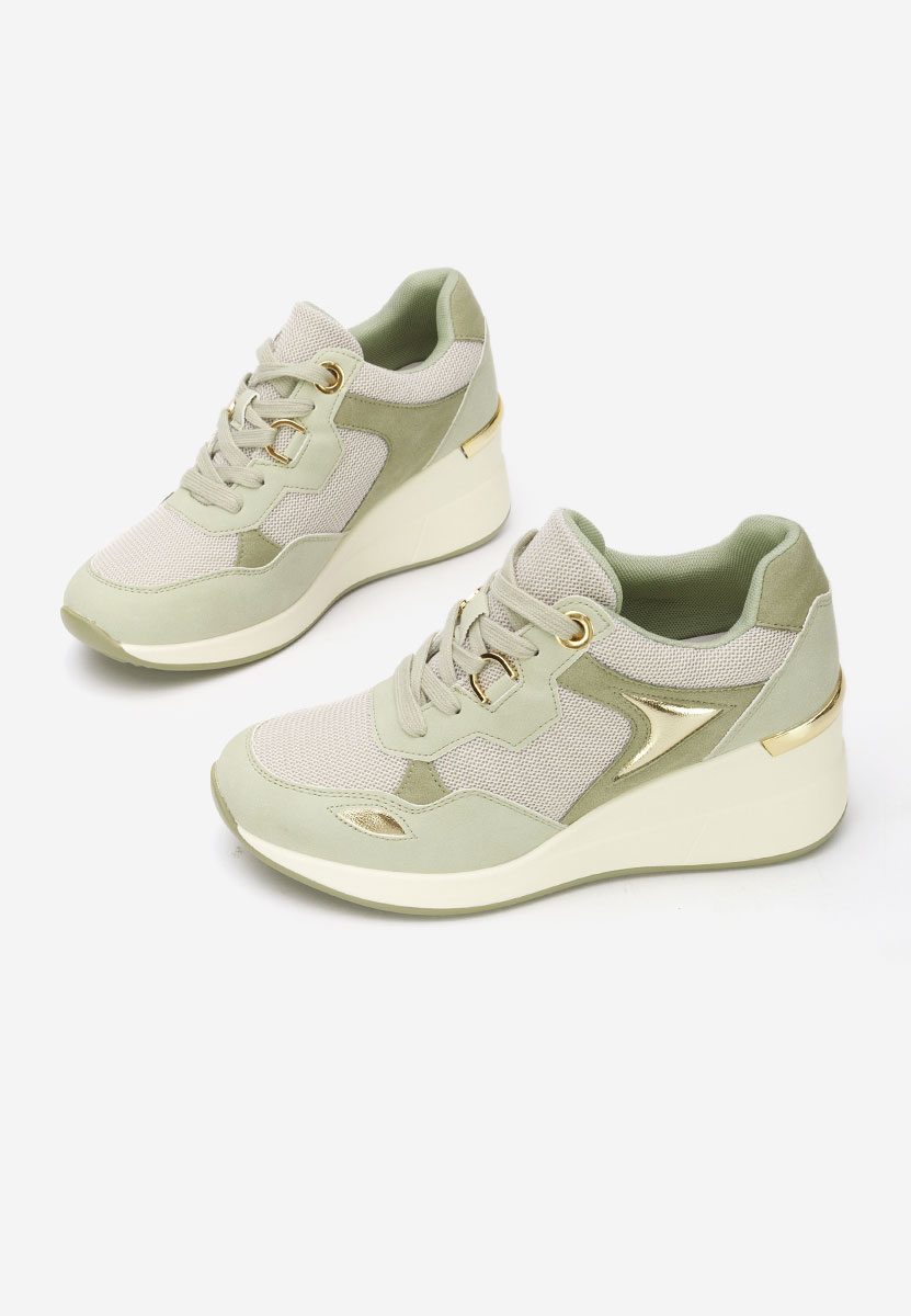 Baskets pour femme vert Karlie