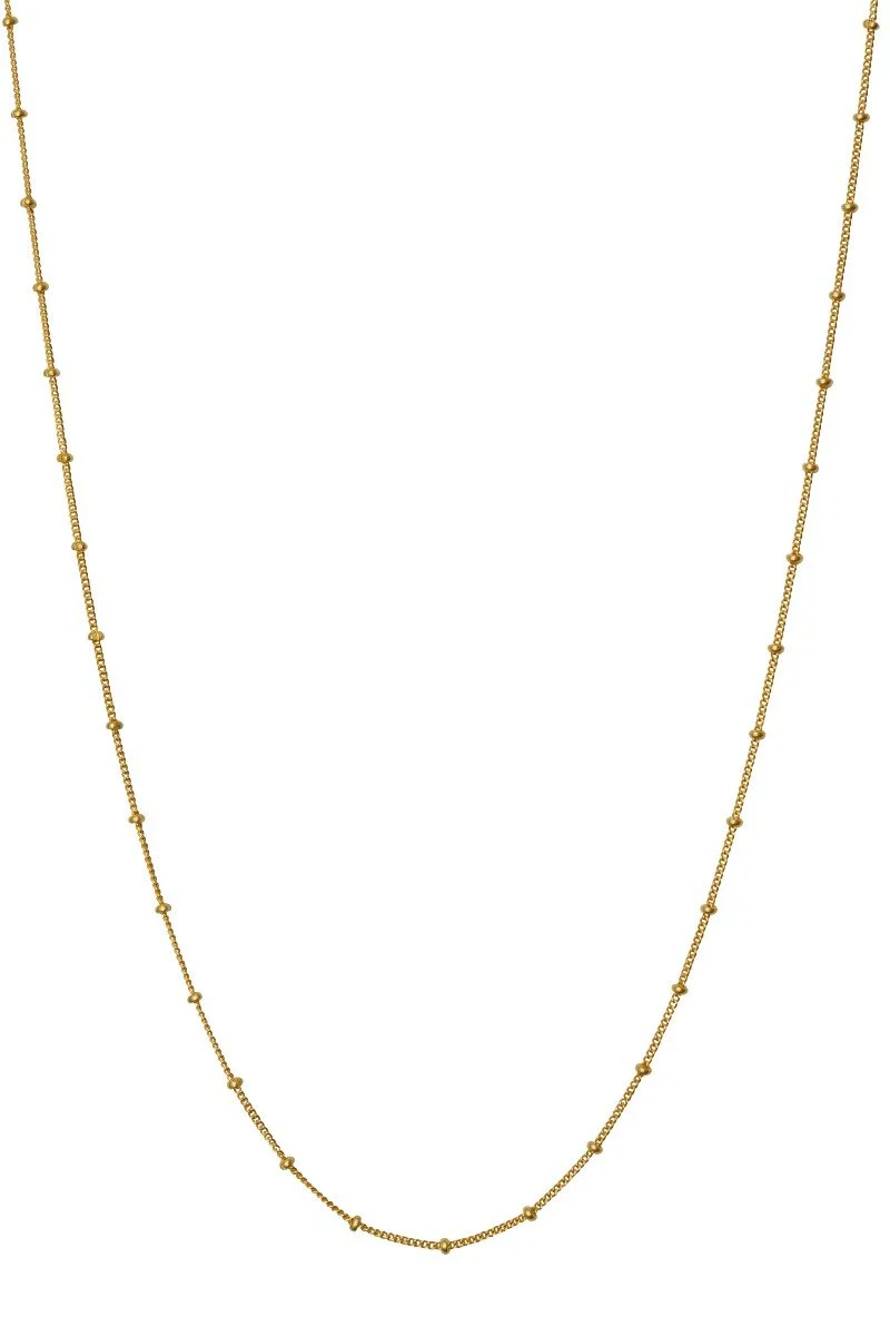 Maanesten  Nala, halskæde - Forgyldt - 41 cm