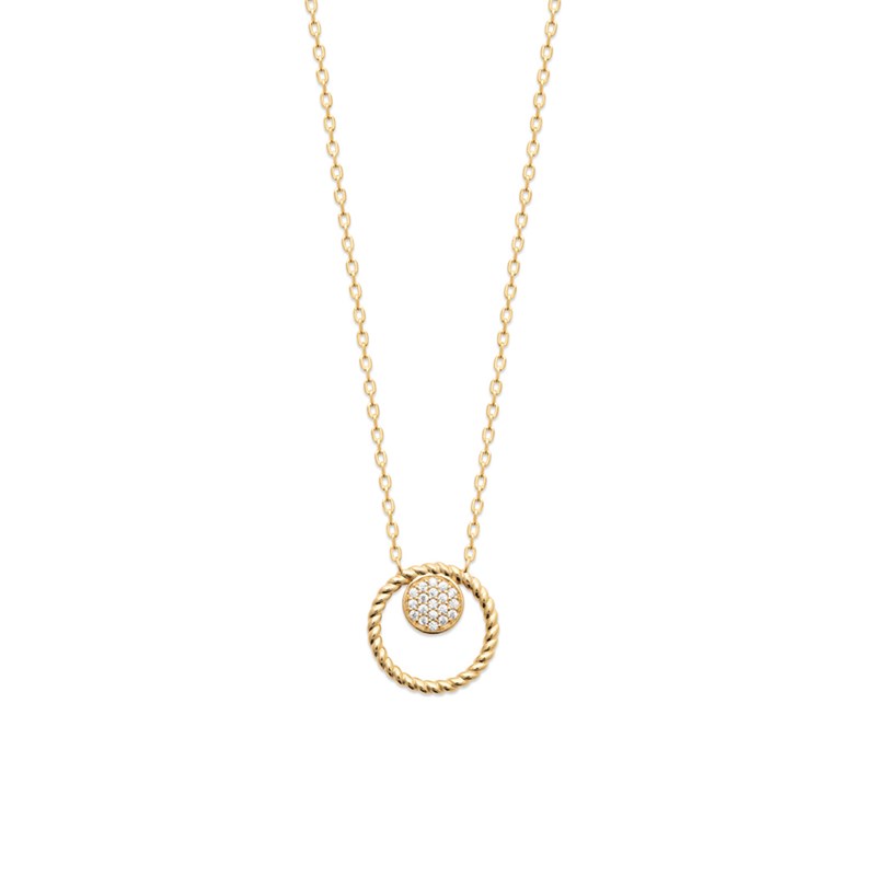 Collier plaqué or jaune ou argent LINA - Bijoux Privés Discovery