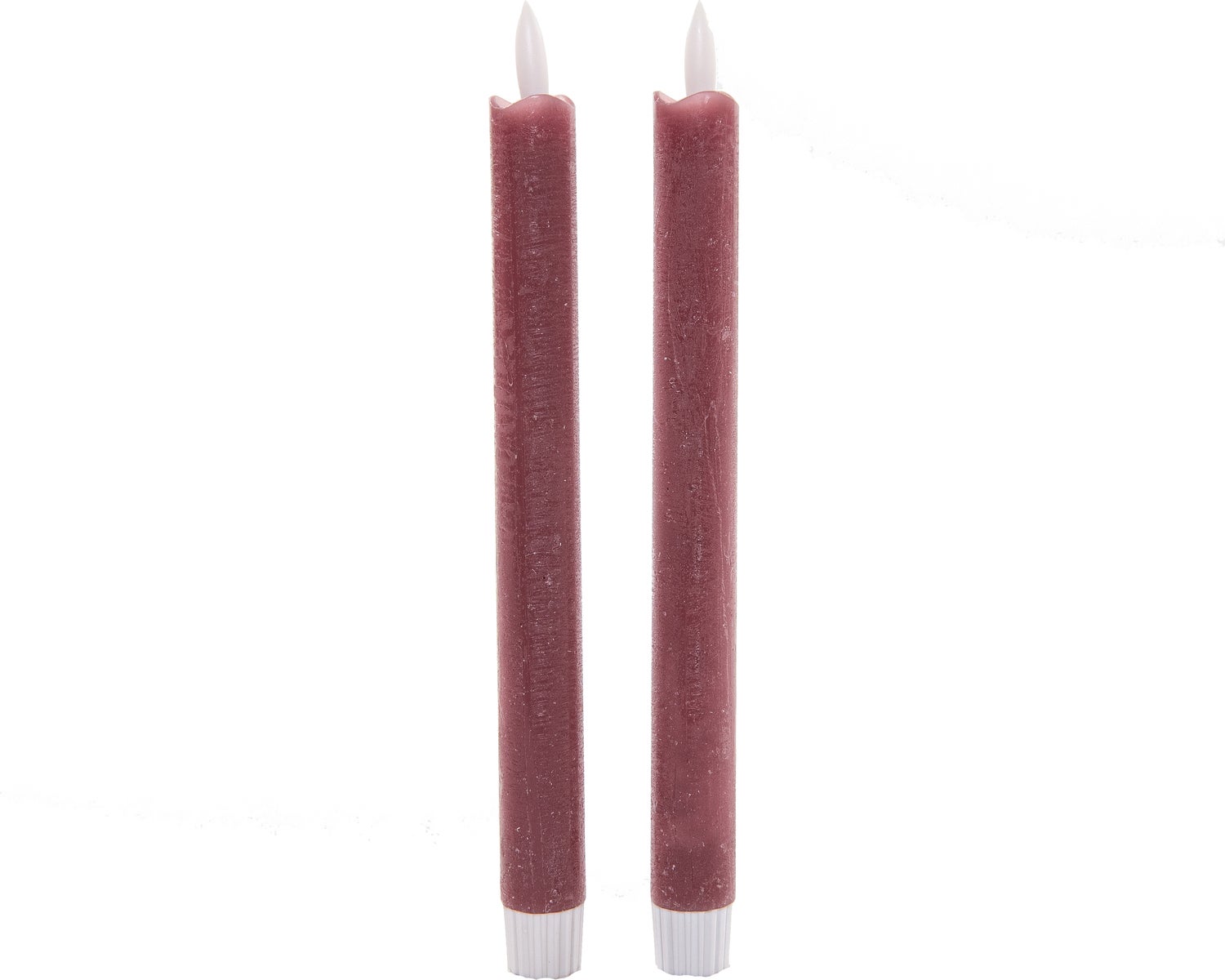 Anna's Collection LED dinerkaars Mino oudroze D 2 H 23 cm 2 stuks