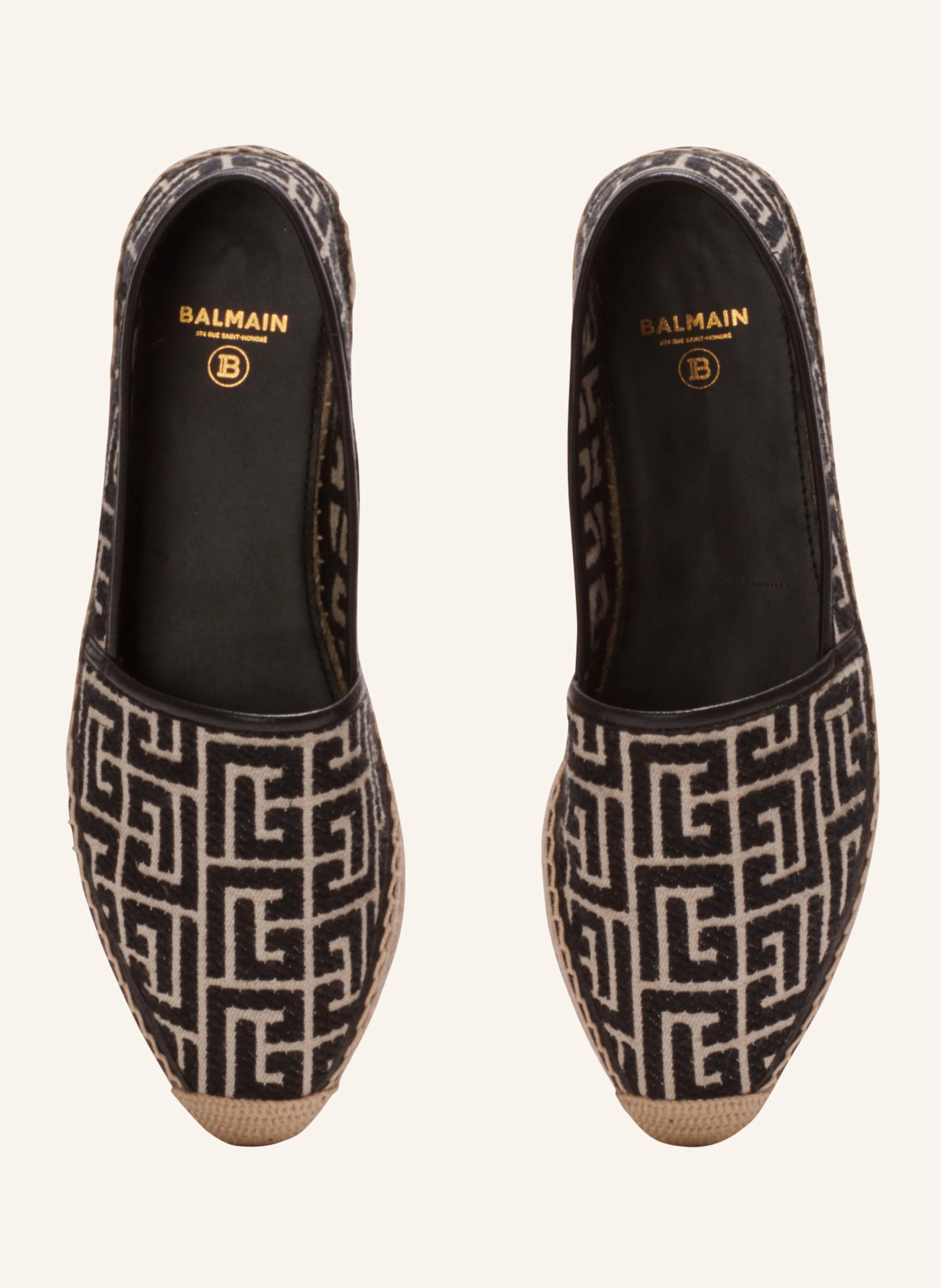BALMAIN Espadrilles Alex mit Jacquard-Monogramm