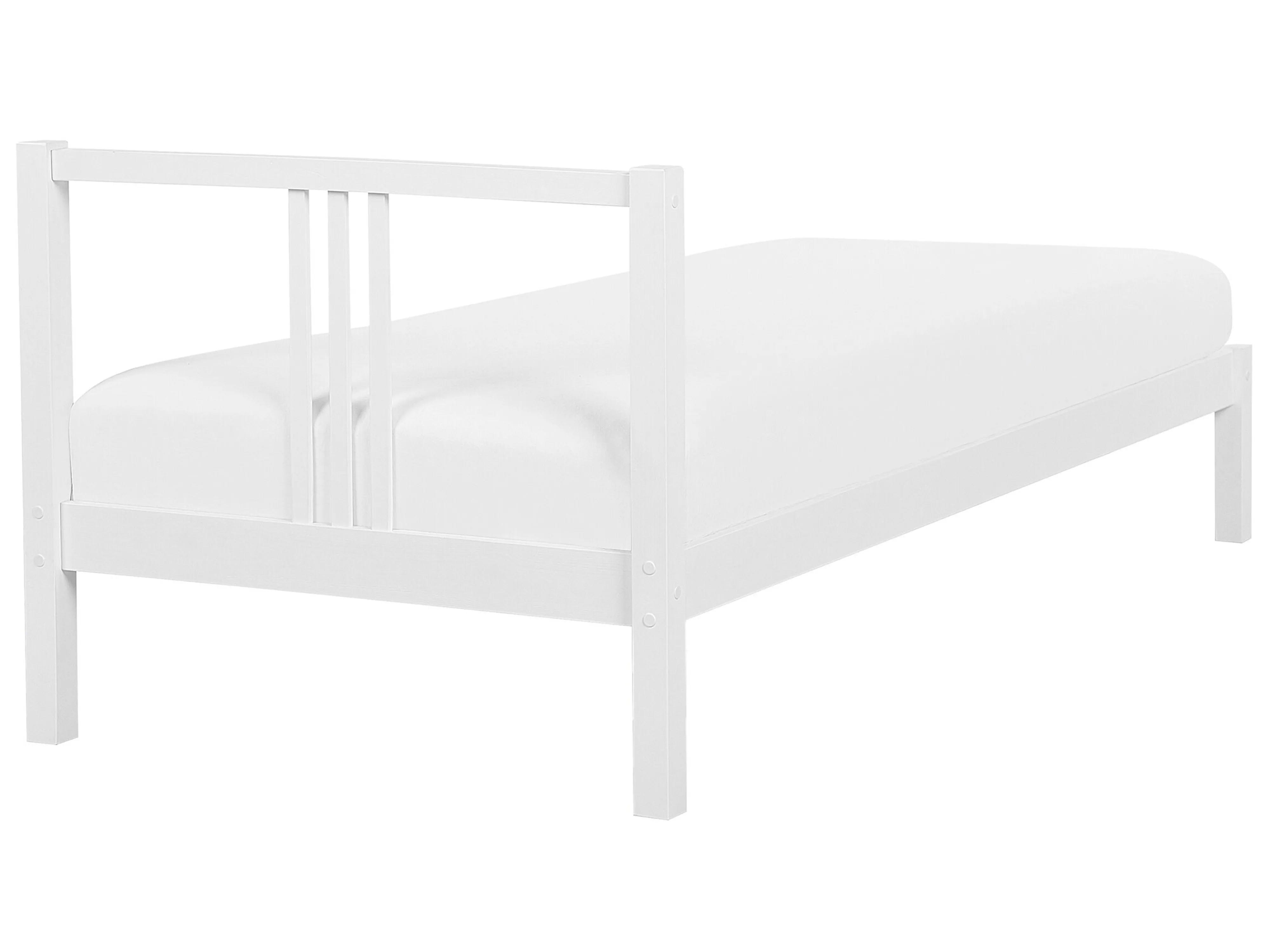 Bed Dennenhout VANNES 90 x 200 cm Wit