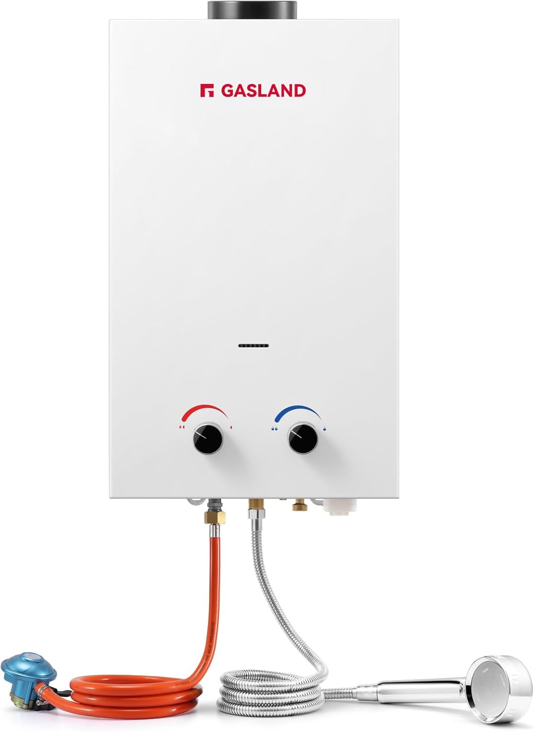 GASLAND BS264 10L 30/37mbar Tankless Gasdurchlauferhitzer, Gas-Wasser-Heizung Tragbarer, LPG Durchlauferhitzer für Campingdusche/Wohnmobilausflug/Waschpferd