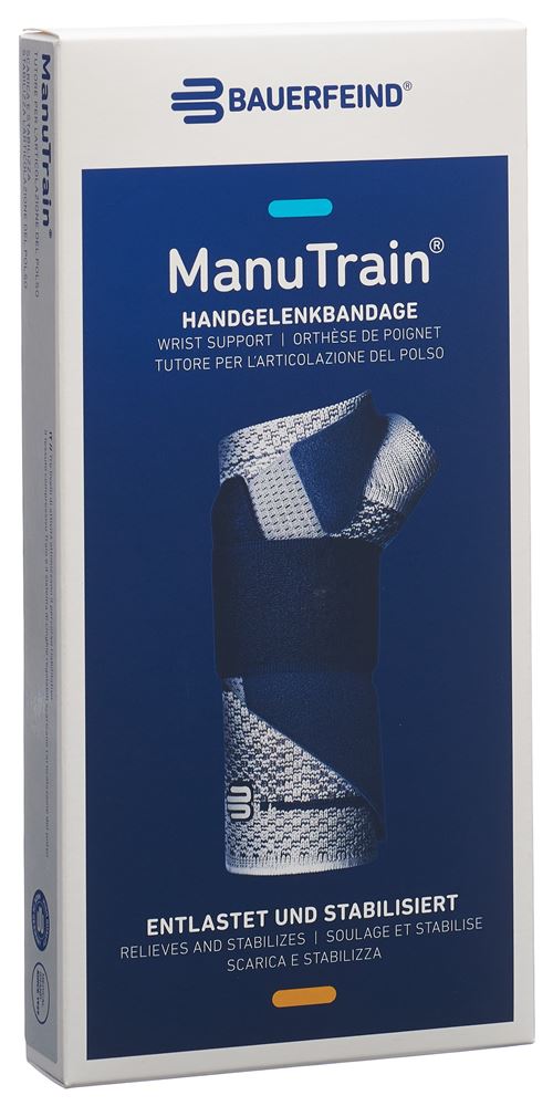 Bauerfeind ManuTrain Aktivbandage<br>1 Stück, Gr2, rechts titan