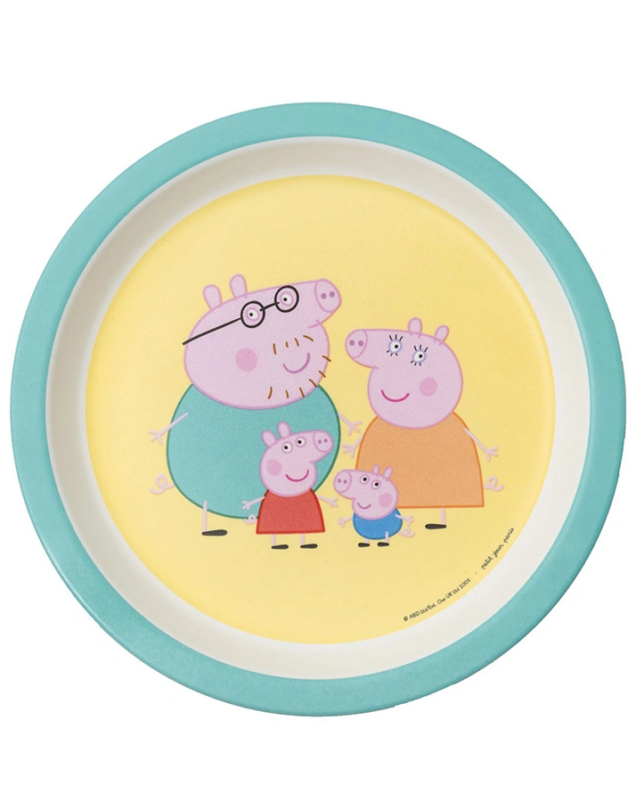 Melamin-Teller PEPPA PIG ELTERN in bunt