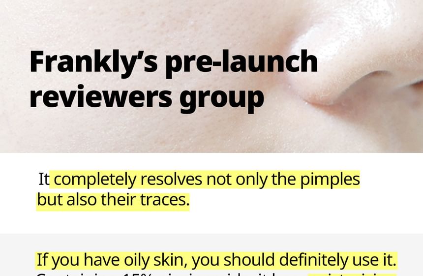 FRANKLY - Niacinamide 15% + Zinkparels Serum
