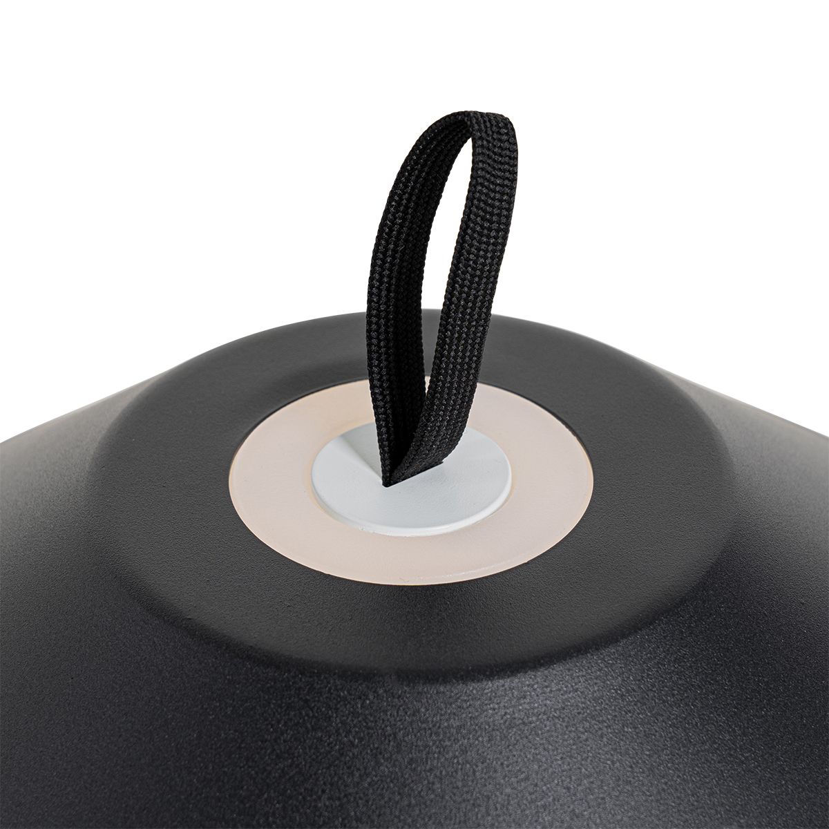 Tafellamp mushroom zwart incl. LED oplaadbaar - Ivan