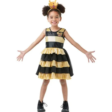 Rubies Kinderkostüm Queen Bee L.O.L. Surprise Dress Deluxe Größe M