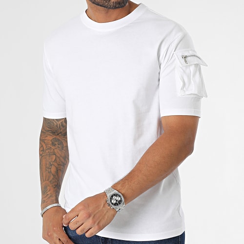 Tee Shirt A Poche Blanc