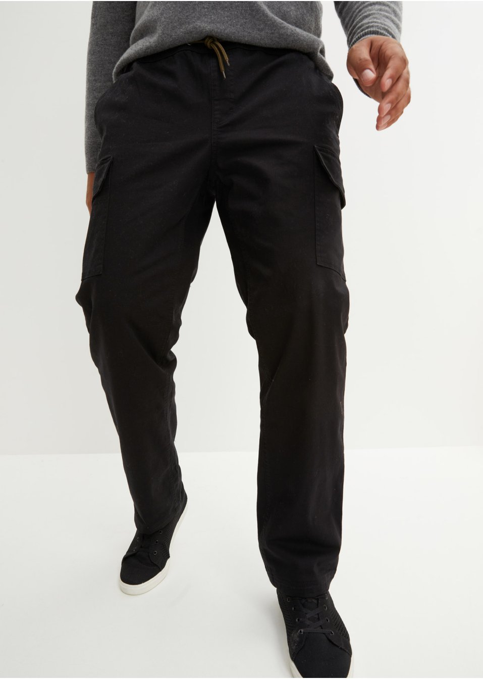 Pantalon extensible taille élastique thermo Regular Fit, Straight