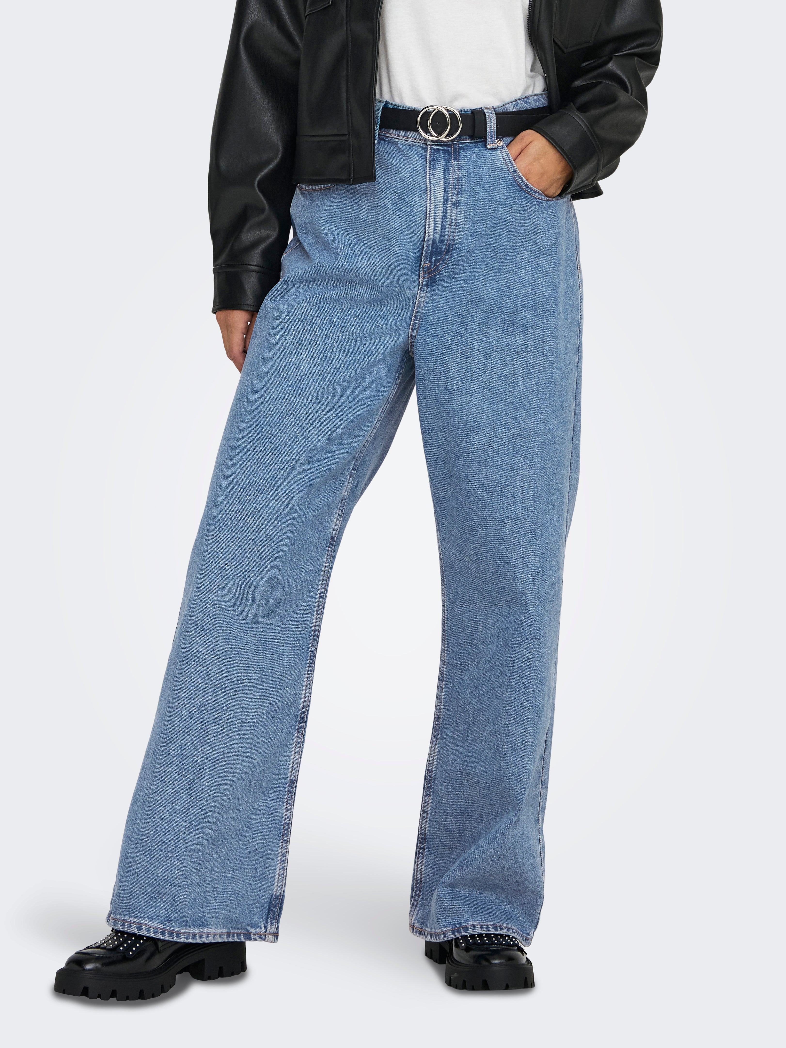 ONLMAISIE Niedrige Taille Baggy Fit Jeans Light Blue Denim