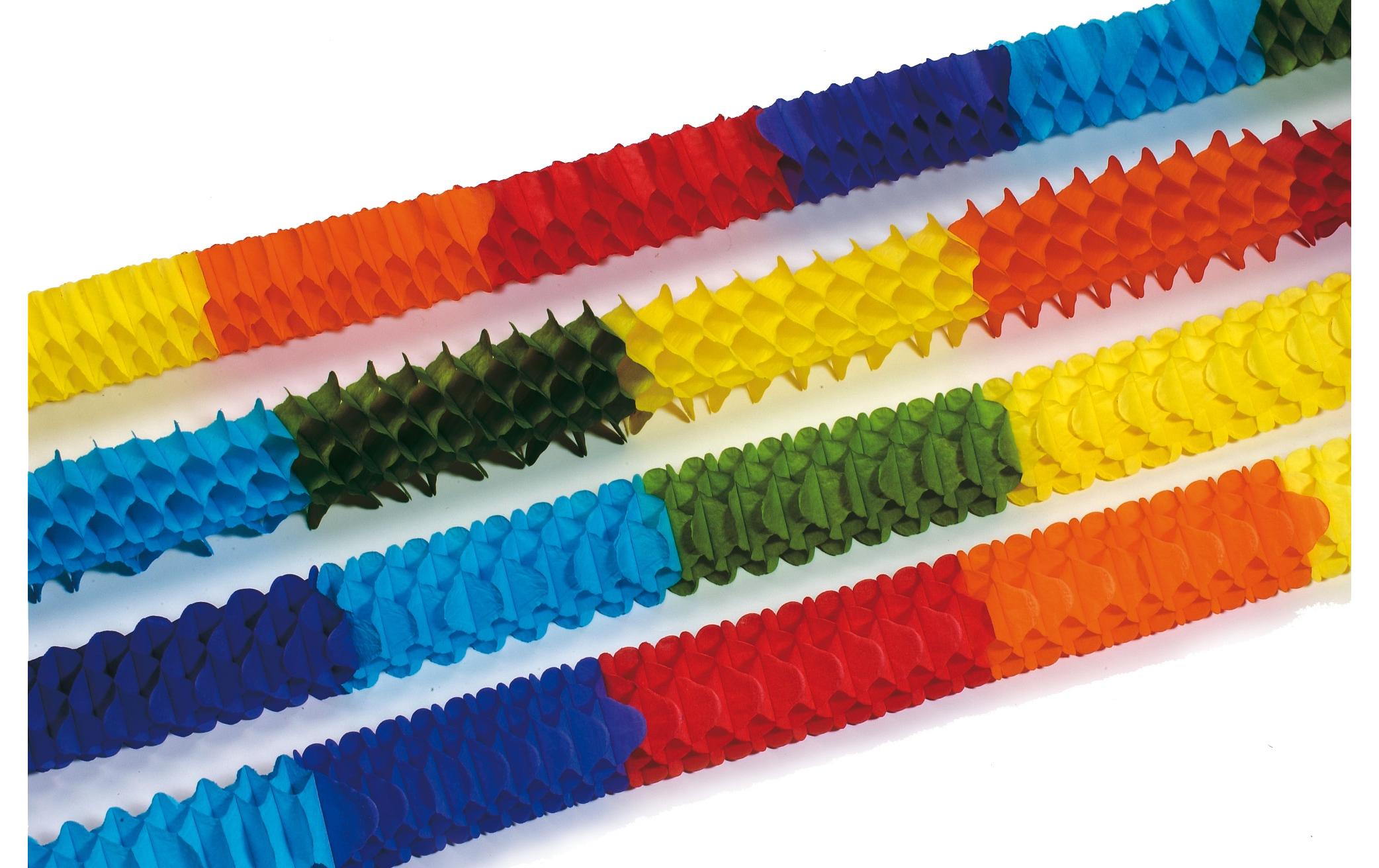 Girlande Mini Boa 2 m, MehrfarbigPapiergirlande Mini Boa