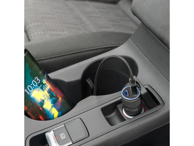 4smarts Autoladegerät Rapid  27W PD   QC 3.0 KFZ-Adapter mit QuickCharge 3.0- und Power Delivery