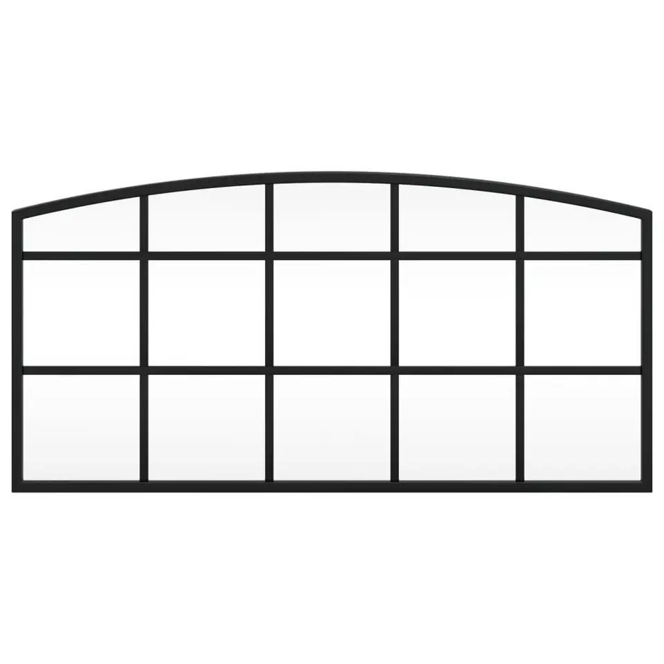 vidaXL - Wandspiegel - Zwart - IJzer - 60 x 30 cm