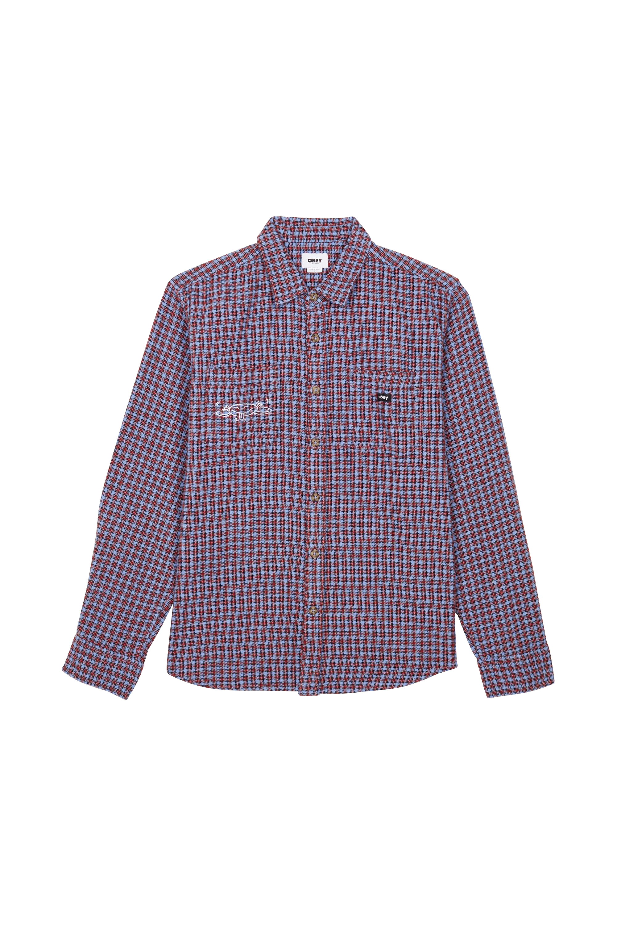 OBEY CHEMISE EN COTON BIO MONTY Violet