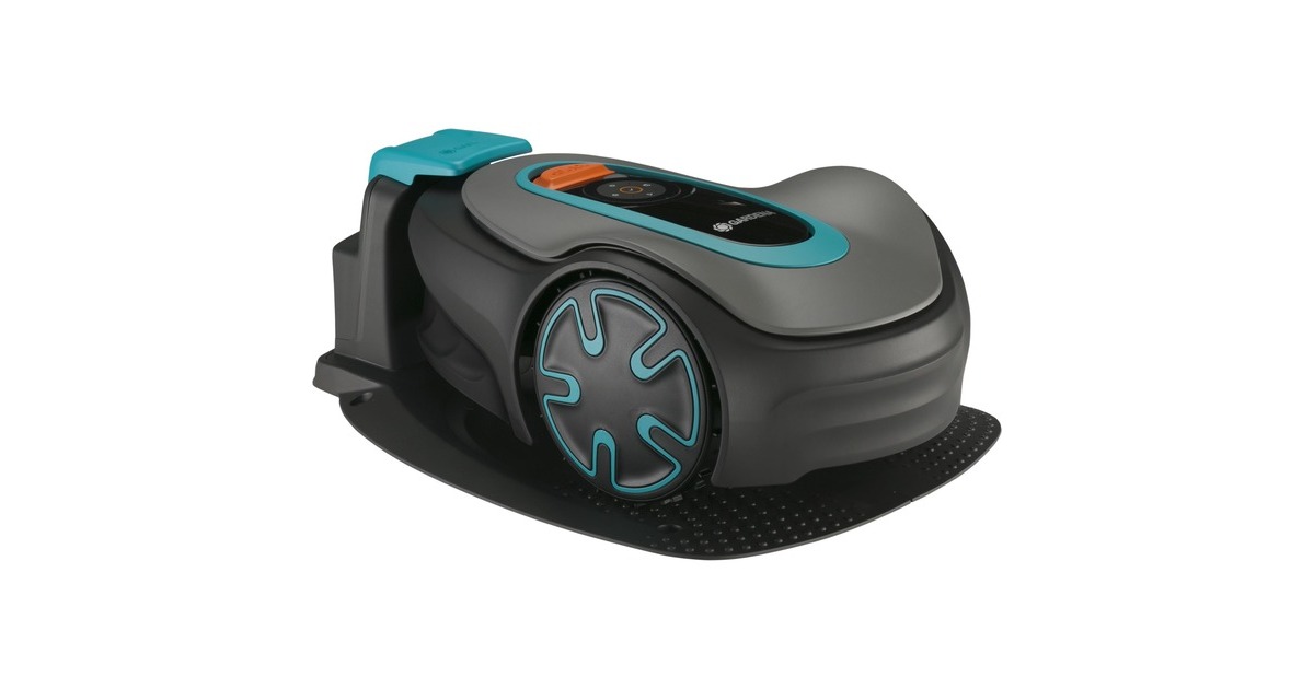 GARDENARobotmaaier SILENO minimo 500  (Grijs/turquoise, 500 m², Li-ion accu + Basisstation inbegrepen, Bluetooth)