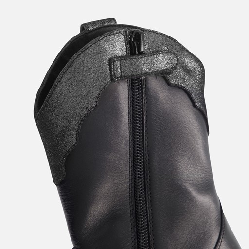 Muyters Cowboylaarzen zwart Leer
