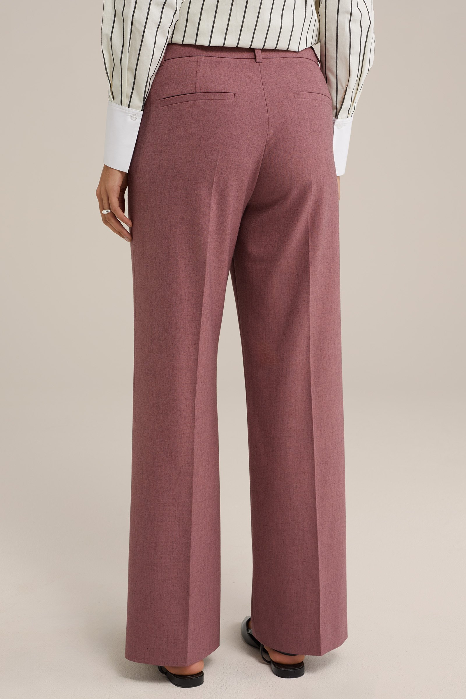 regular fit pantalon WE Fashion Donkerrood