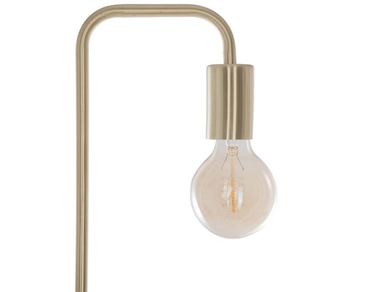 PEGANE - Lampadaire salon Lampadaire en métal coloris doré - D.20 x H.150 cm