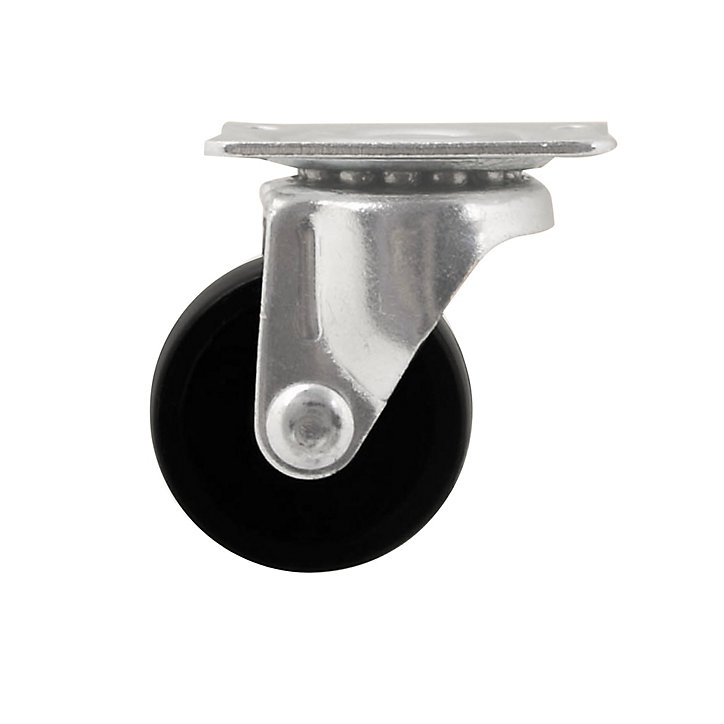 Roulette pivotante noire ø2.95 cm, charge max 15 kg