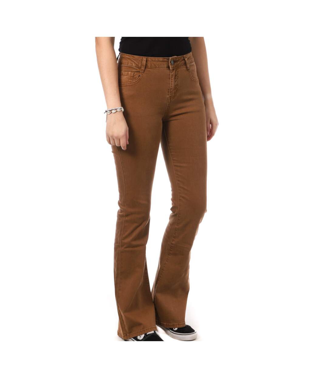 Jean Marron Femme My Tina's Evase