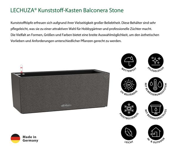 LECHUZA® Kunststoff-Kasten Balconera Stone,