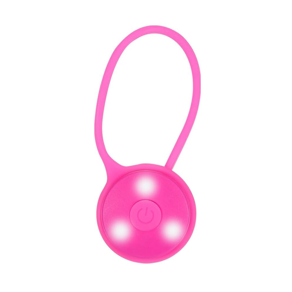 Silikon Outdoor Licht Anhänger Sport LED Warnlicht für Rucksack / Jogging / Wandern (inkl. CR2032 Batterien) - Pink
