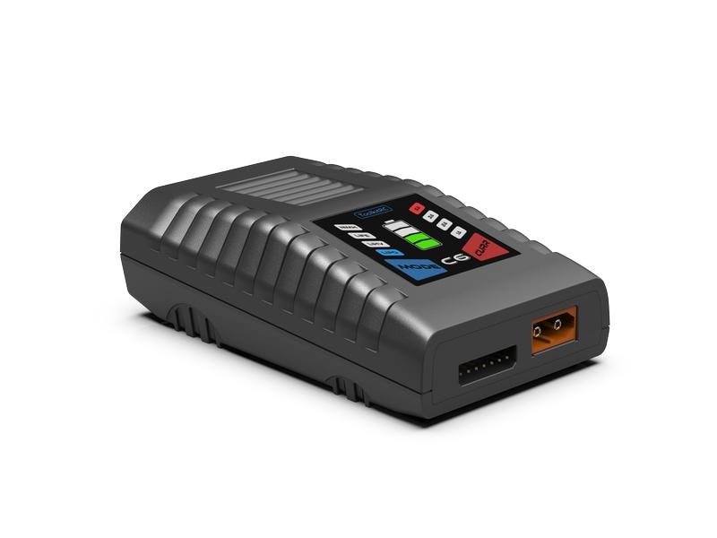 ToolkitRC Ladegerät C6 AC 50W, 1-6S Kompaktes Modellbau Ladegerät für 1-6S LiPo und 5-12 Zellen NiMH Akkus