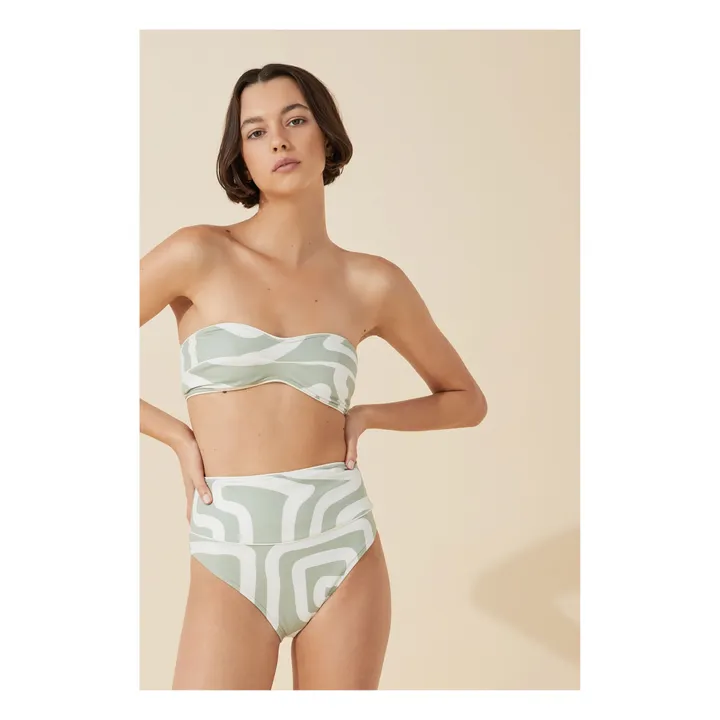 Zulu & Zephyr Haut de Maillot Moss | Gris vert