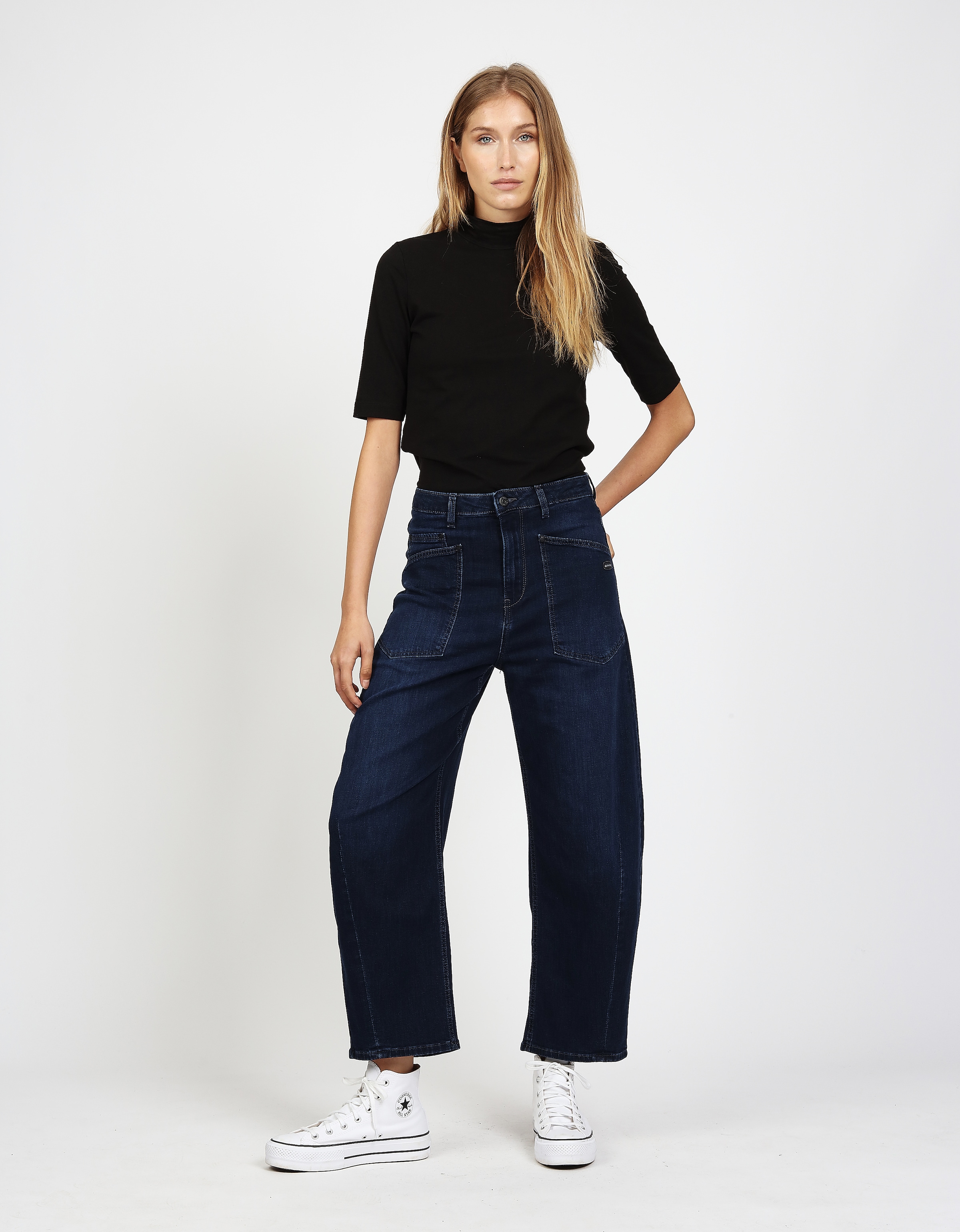 GANG Relax-fit-Jeans »94ODINA« O-Shape mit aufgesetzten Taschen