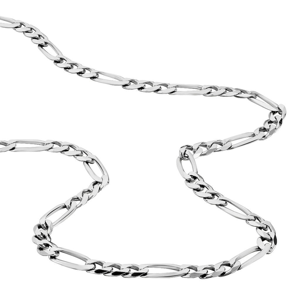 Chaîne Vivian Maille Alternee 1/3 Argent Blanc