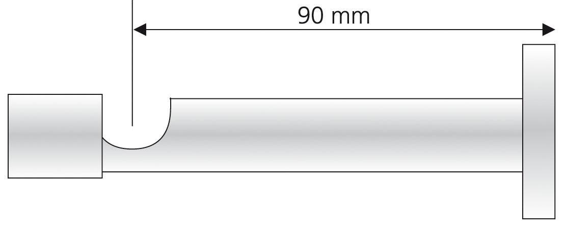 Liedeco Träger mit Schraubkappe für Gardinenstangen Ø 16 mm