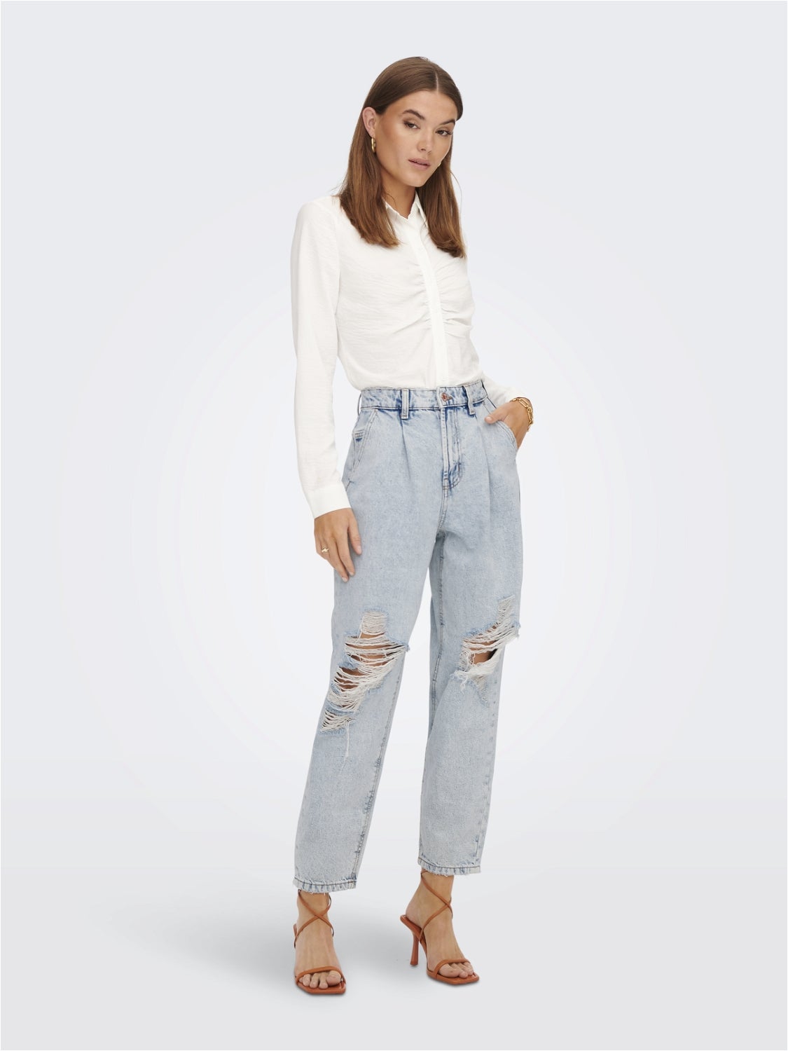 ONLVERNA Ballon Schnitt Jeans Light Blue Denim