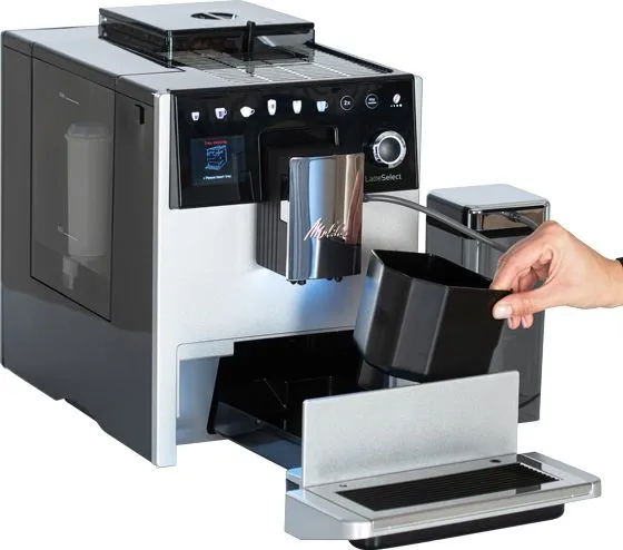 Melitta F63/0-201, Espressomaskine, 1,8 L, Kaffebønner, Indbygget kværn, 1400 W, Sølv