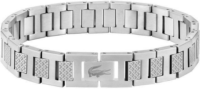 Lacoste - Metalen Armband - Roestvrij Staal - Versierd met Petit Piqué Patroon