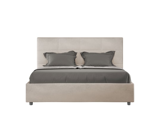 ITYHOME - Lit coffre mika 160x190 microfibra sable