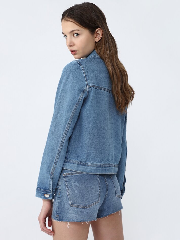 Jaqueta jeans - Azul